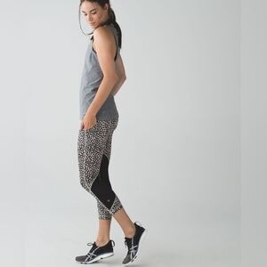 Lululemon Pace Rival Crop *Full-On Luxtreme Ace Spot Grain Black 4
